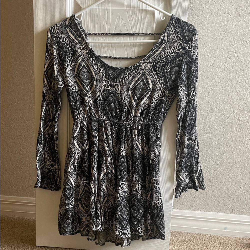 Love Culture Black and White Mini Dress